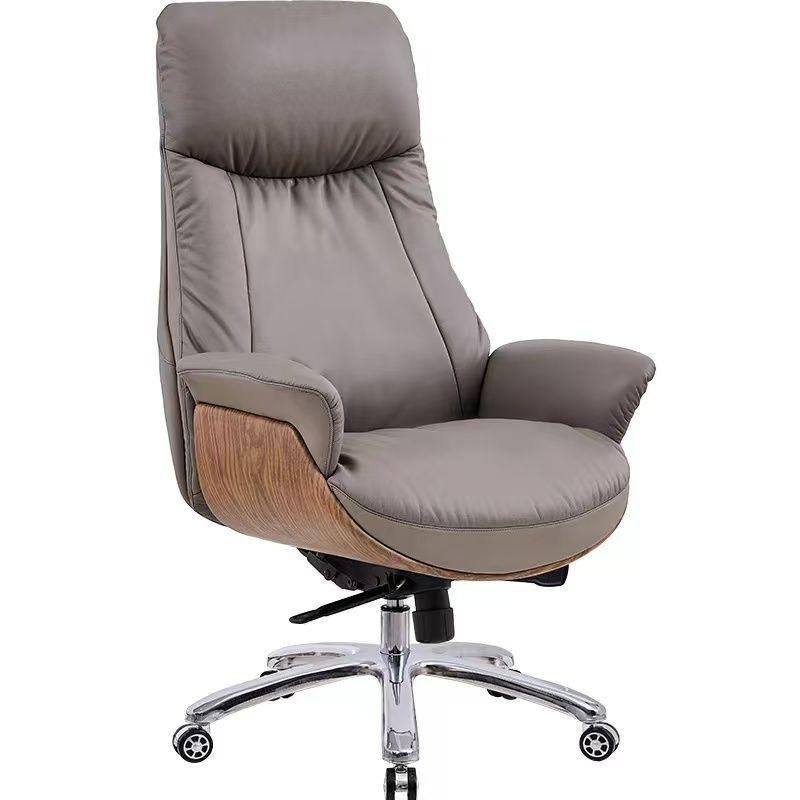 Executive Chair - Grey Wood Accent