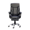 Ergonomic lumber support boss office chair with footrest