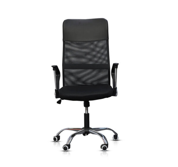 High back mesh office chair with soft headrest