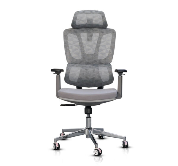 Ergonomic Grey high back mesh office chair Adjustable height