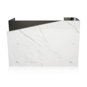 Dynamics Black and white marble fusion reception table