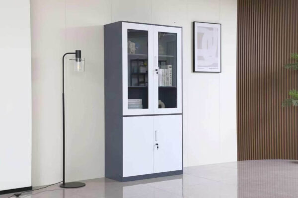 Dynamics New Design Cabinet With Drawer Swing Glass Door with Locker Filing Cabinet